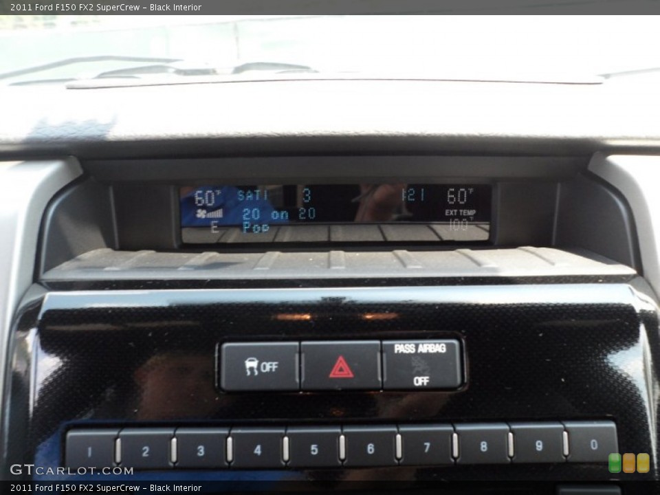 Black Interior Controls for the 2011 Ford F150 FX2 SuperCrew #53273812