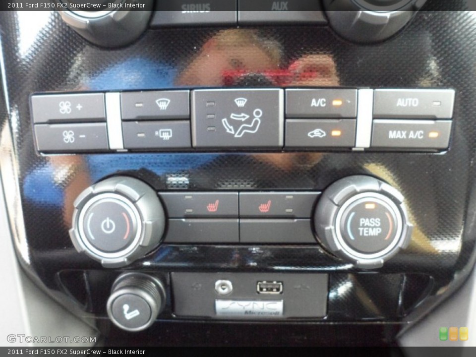 Black Interior Controls for the 2011 Ford F150 FX2 SuperCrew #53273827