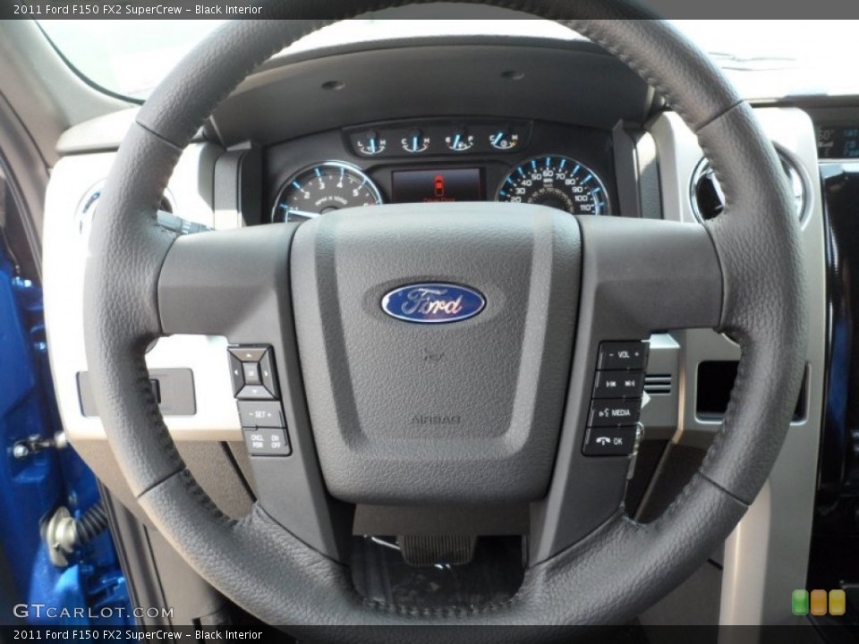 Black Interior Steering Wheel for the 2011 Ford F150 FX2 SuperCrew #53273857
