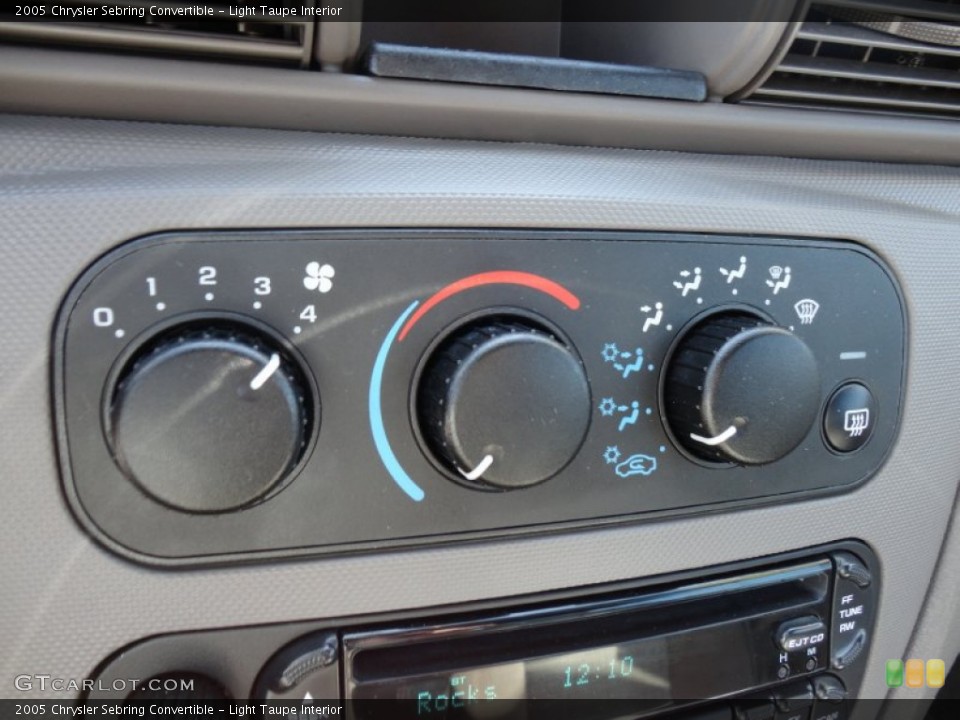 Light Taupe Interior Controls for the 2005 Chrysler Sebring Convertible #53275642