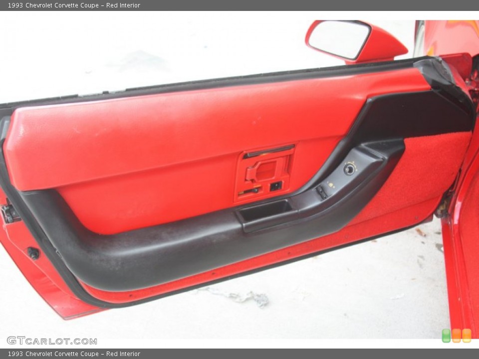 Red Interior Door Panel for the 1993 Chevrolet Corvette Coupe #53276899