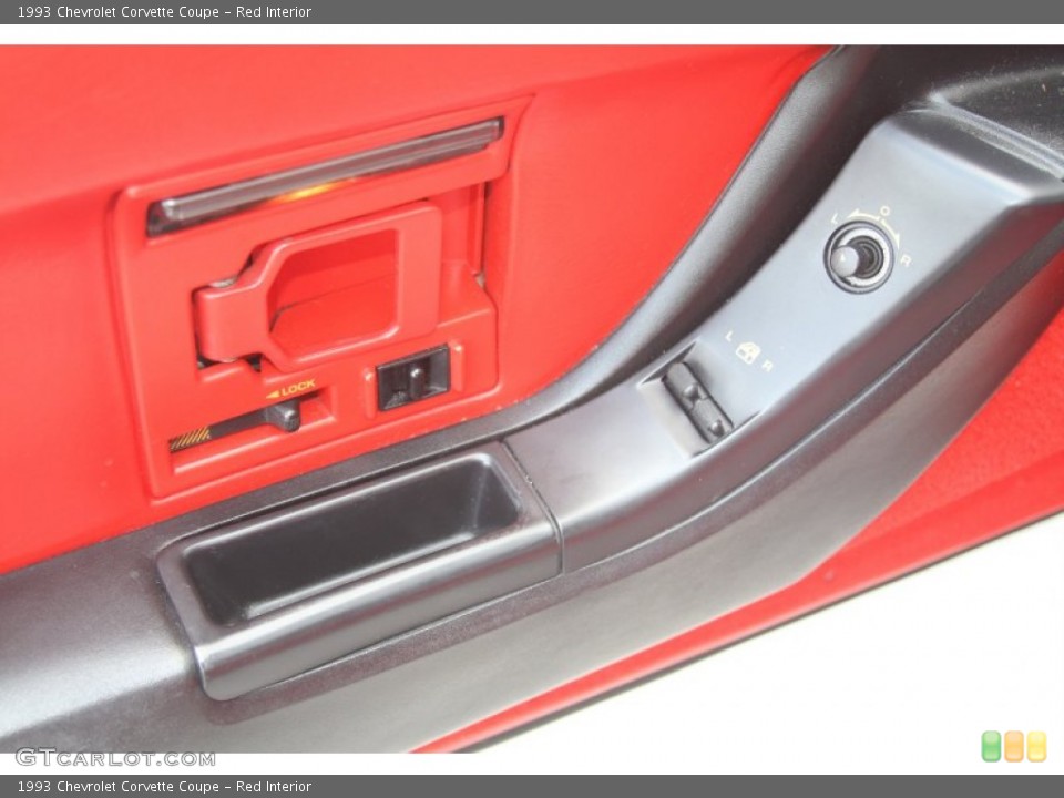 Red Interior Controls for the 1993 Chevrolet Corvette Coupe #53276941