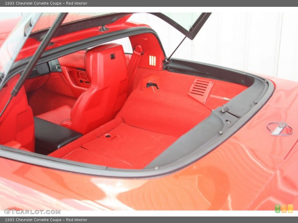 Red Interior Trunk for the 1993 Chevrolet Corvette Coupe #53276950