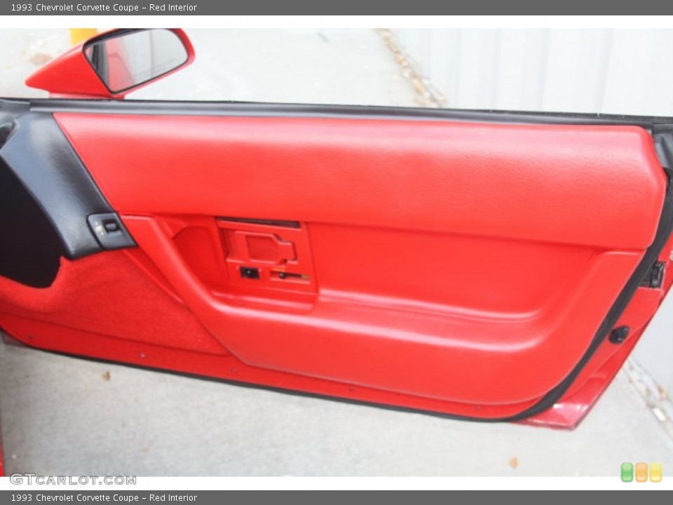Red Interior Door Panel for the 1993 Chevrolet Corvette Coupe #53276962