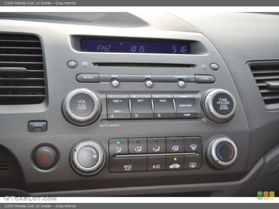 Gray Interior Controls for the 2006 Honda Civic LX Sedan #53277301