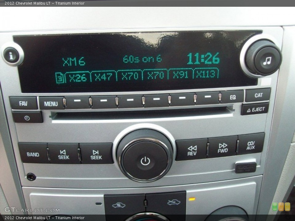 Titanium Interior Audio System for the 2012 Chevrolet Malibu LT #53280468