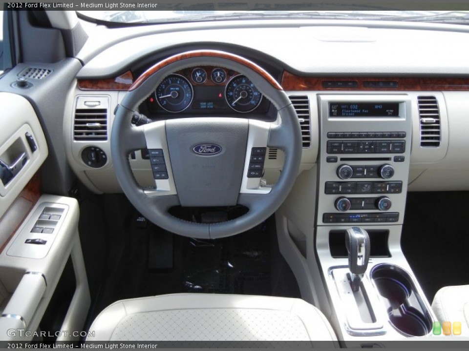 Medium Light Stone Interior Dashboard for the 2012 Ford Flex Limited #53280474