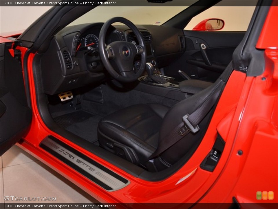 Ebony Black Interior Photo for the 2010 Chevrolet Corvette Grand Sport Coupe #53280486