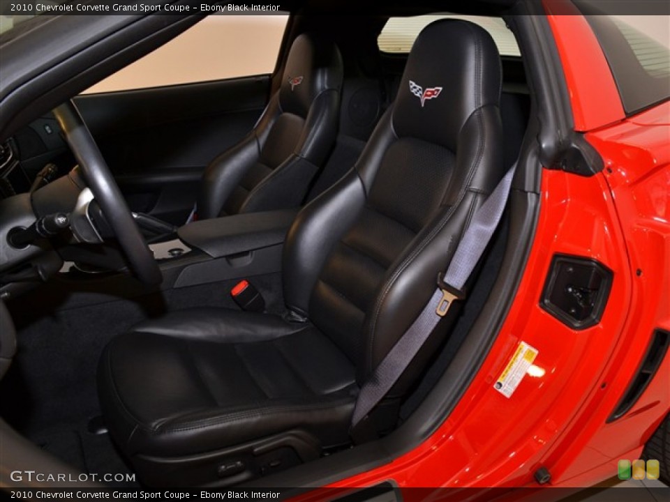 Ebony Black Interior Photo for the 2010 Chevrolet Corvette Grand Sport Coupe #53280531