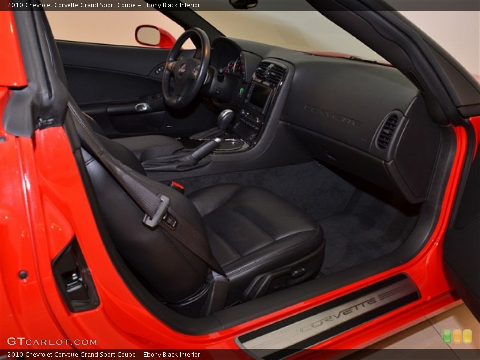 Ebony Black Interior Dashboard for the 2010 Chevrolet Corvette Grand Sport Coupe #53280546