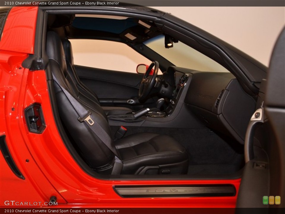 Ebony Black Interior Photo for the 2010 Chevrolet Corvette Grand Sport Coupe #53280564