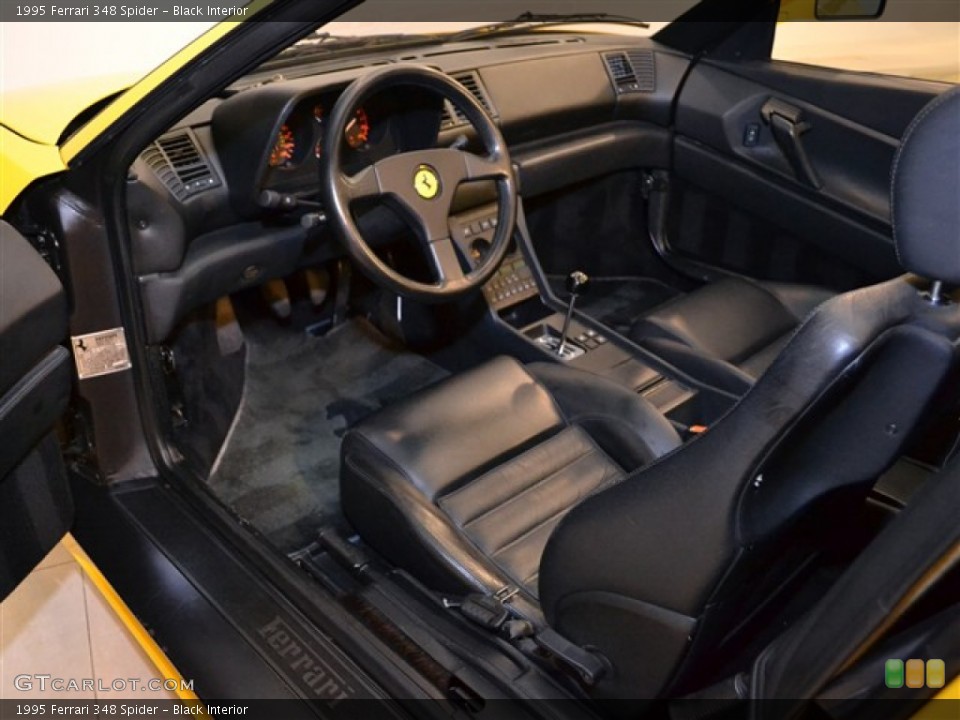 Black 1995 Ferrari 348 Interiors