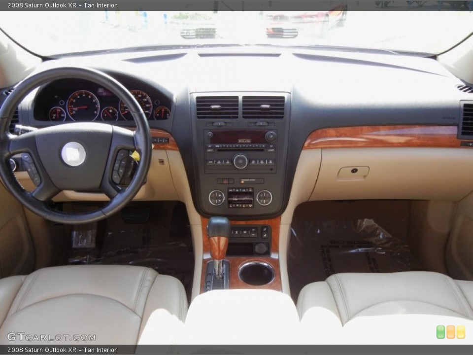 Tan Interior Dashboard for the 2008 Saturn Outlook XR #53281478