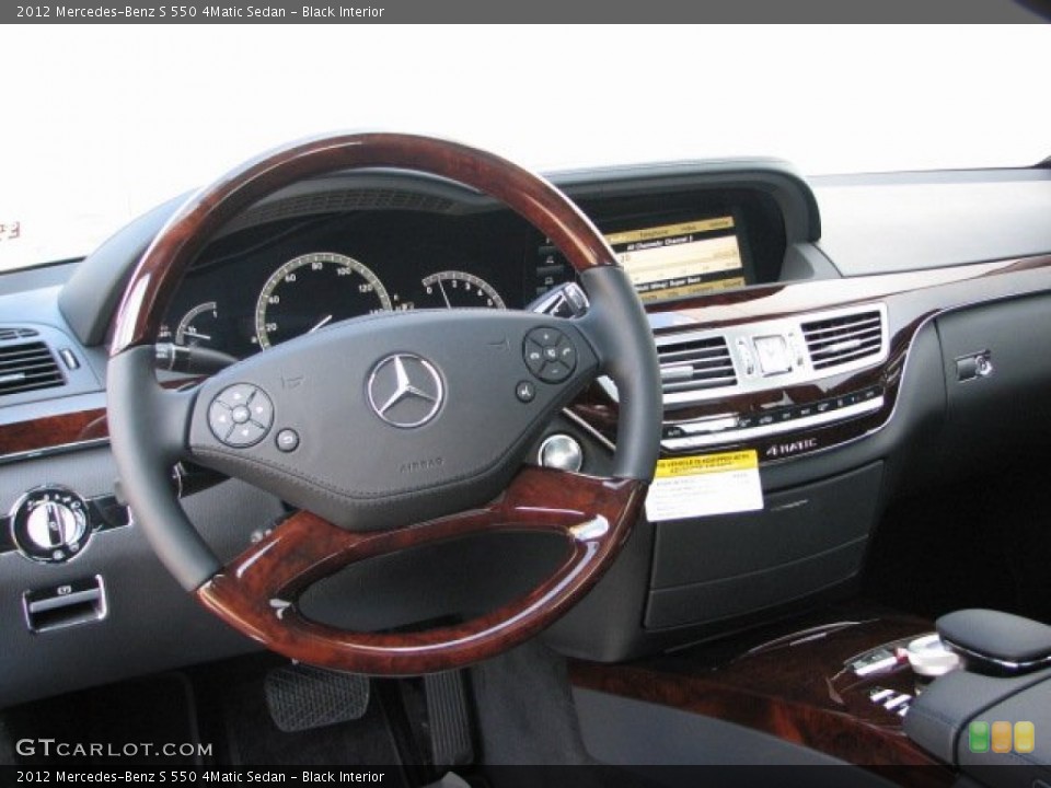 Black Interior Dashboard for the 2012 Mercedes-Benz S 550 4Matic Sedan #53282664