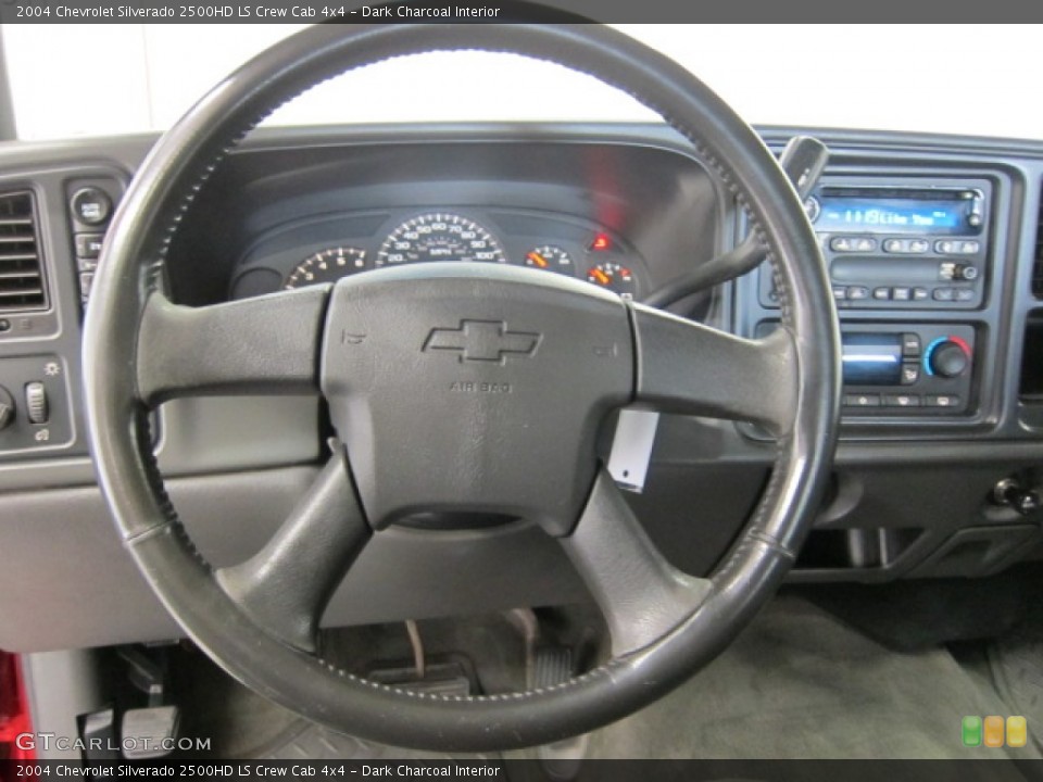 Dark Charcoal Interior Steering Wheel for the 2004 Chevrolet Silverado 2500HD LS Crew Cab 4x4 #53283924