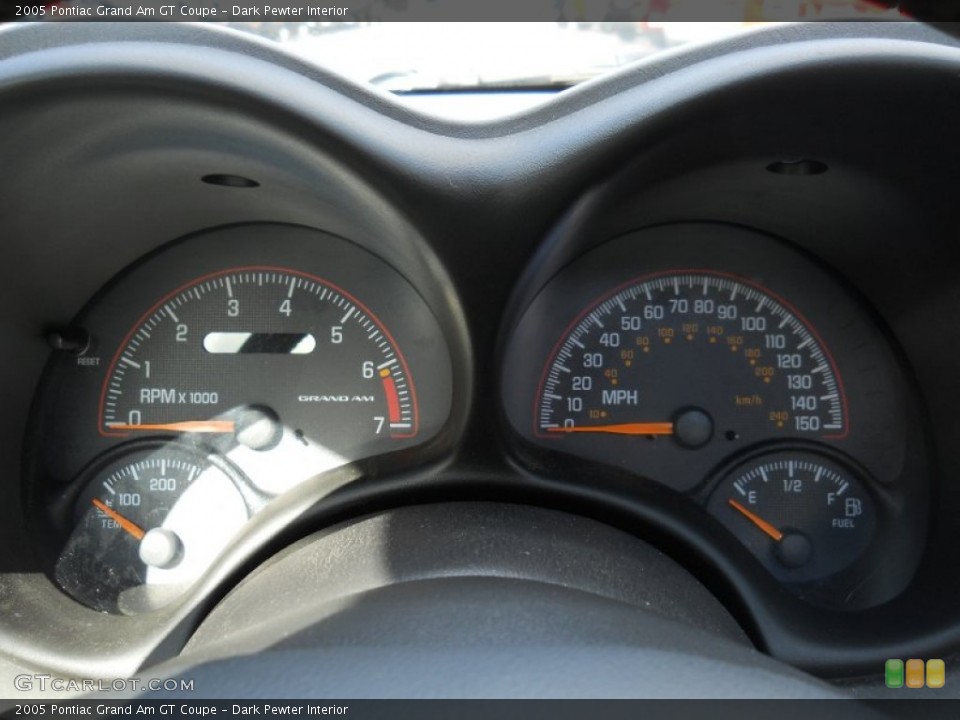 Dark Pewter Interior Gauges for the 2005 Pontiac Grand Am GT Coupe #53284512