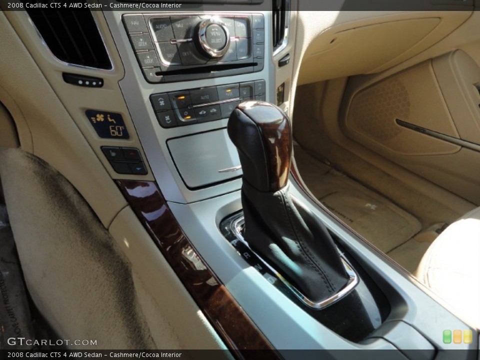 Cashmere/Cocoa Interior Transmission for the 2008 Cadillac CTS 4 AWD Sedan #53284728