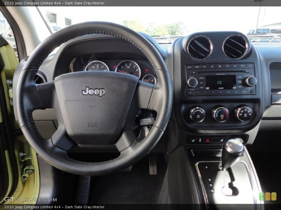Dark Slate Gray Interior Dashboard for the 2010 Jeep Compass Limited 4x4 #53285802