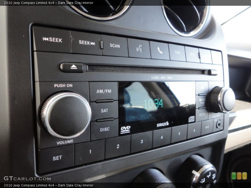 Dark Slate Gray Interior Audio System for the 2010 Jeep Compass Limited 4x4 #53285958