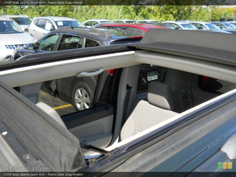 Pastel Slate Gray Interior Sunroof for the 2008 Jeep Liberty Sport 4x4 #53286036