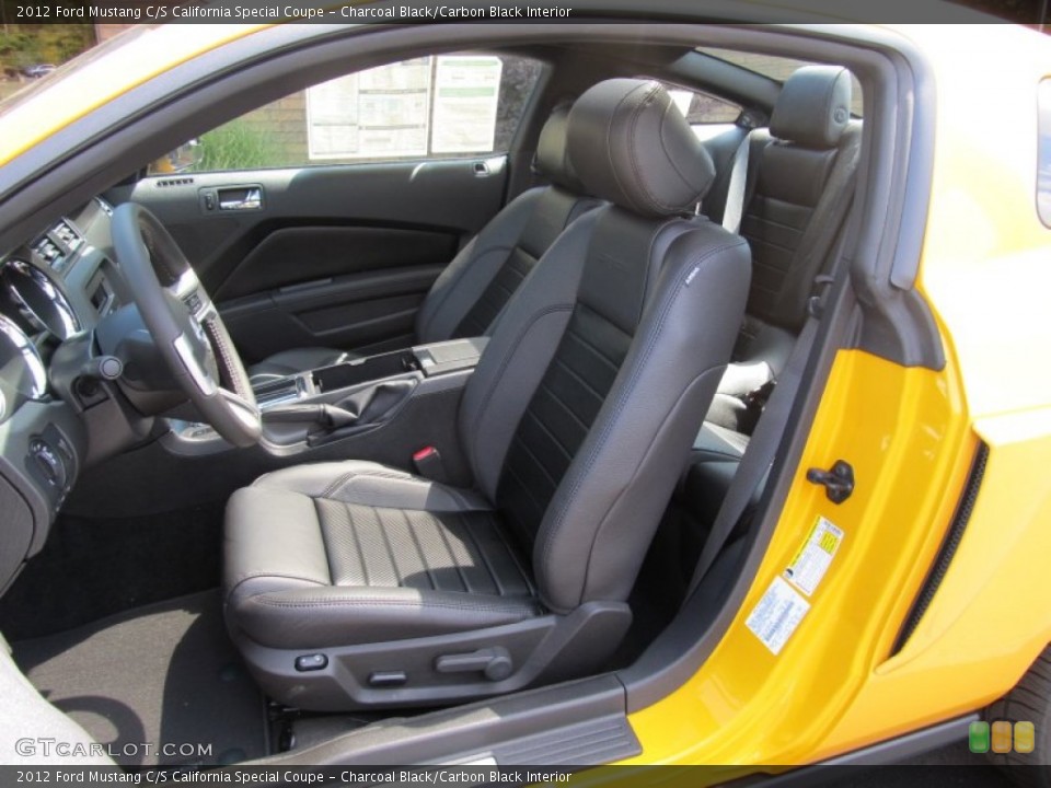 Charcoal Black/Carbon Black Interior Photo for the 2012 Ford Mustang C/S California Special Coupe #53287002