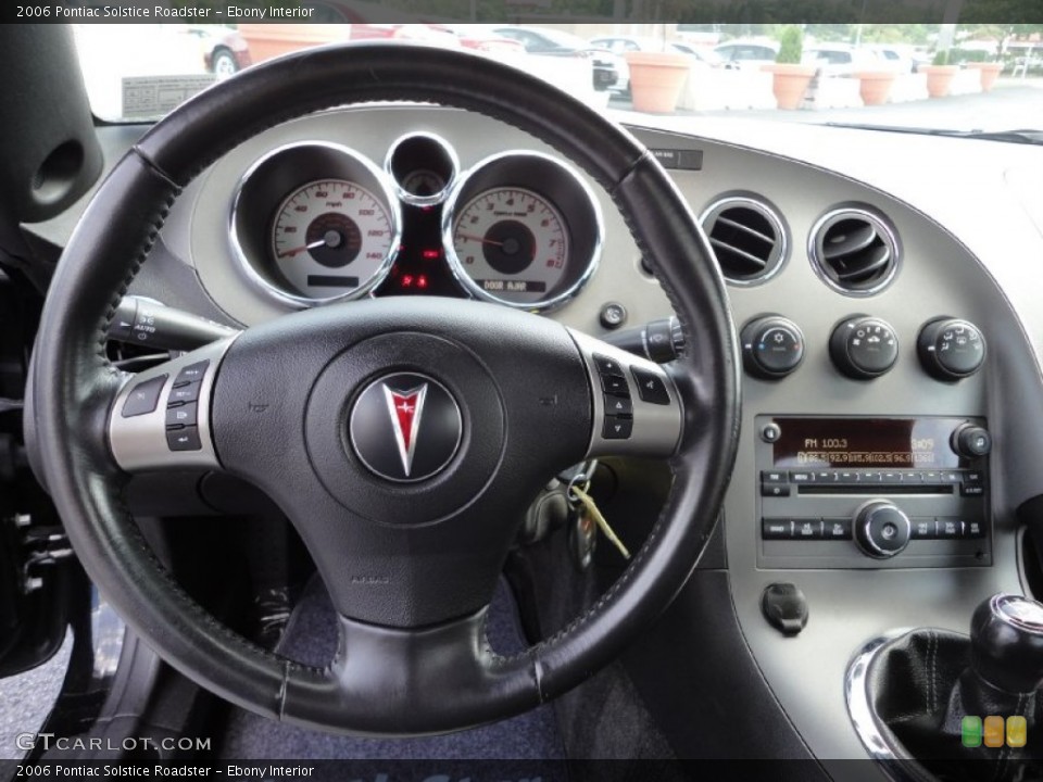 Ebony Interior Dashboard for the 2006 Pontiac Solstice Roadster #53294298
