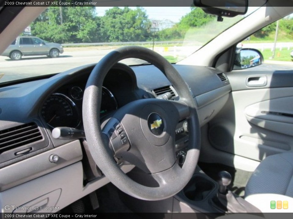 Gray Interior Steering Wheel for the 2009 Chevrolet Cobalt LT XFE Coupe #53294304