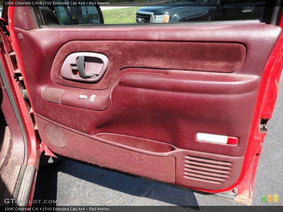 Red Interior Door Panel for the 1996 Chevrolet C/K K1500 Extended Cab 4x4 #53294940