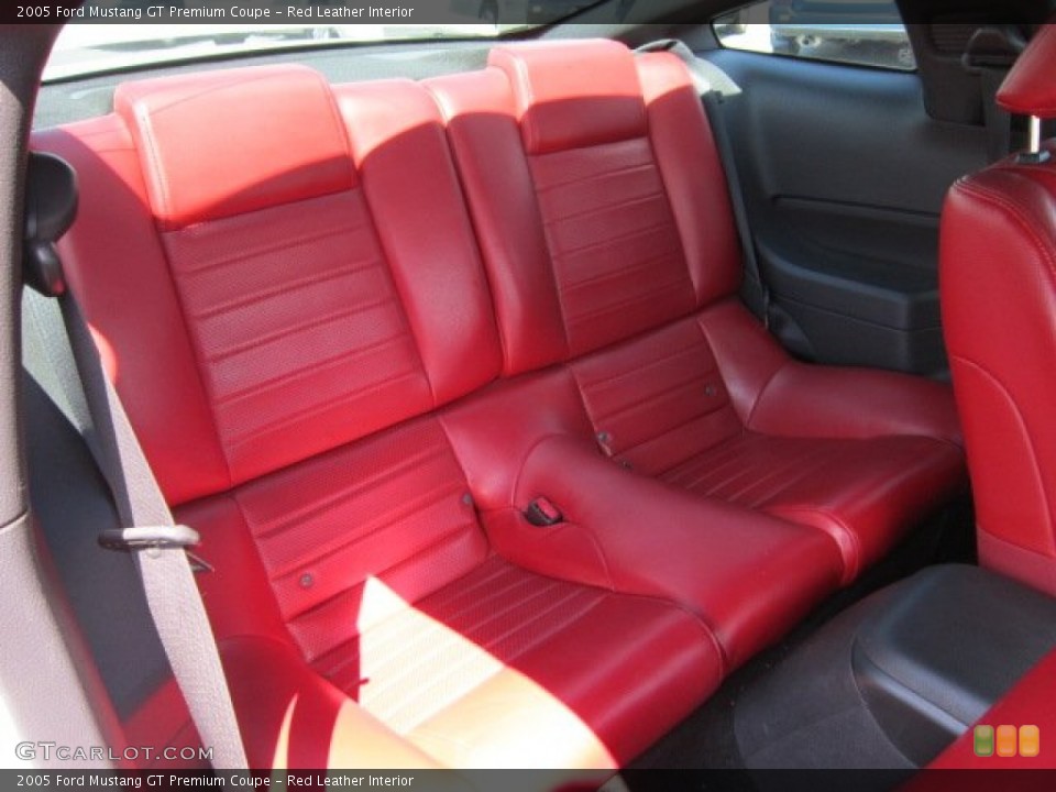 Red Leather Interior Photo for the 2005 Ford Mustang GT Premium Coupe #53295321