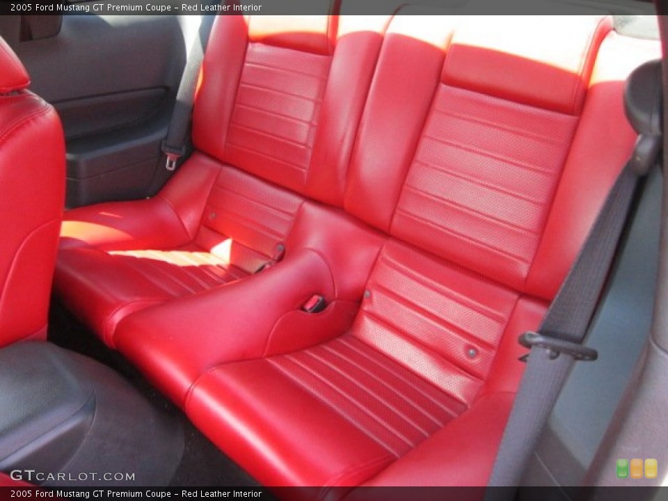 Red Leather Interior Photo for the 2005 Ford Mustang GT Premium Coupe #53295336