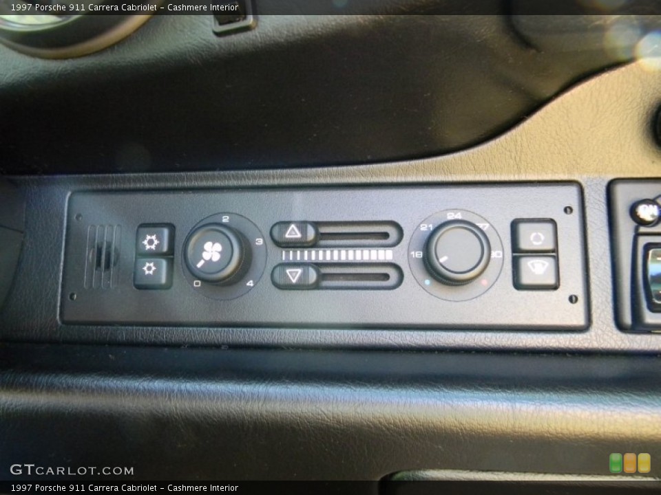Cashmere Interior Controls for the 1997 Porsche 911 Carrera Cabriolet #53296026