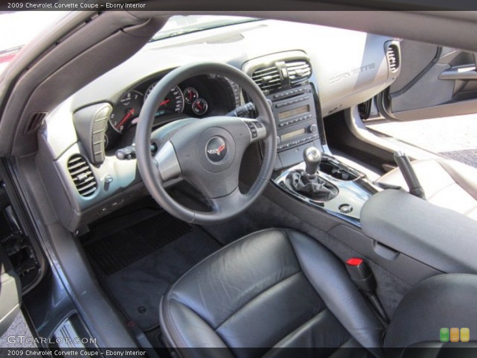 Ebony Interior Dashboard for the 2009 Chevrolet Corvette Coupe #53297085