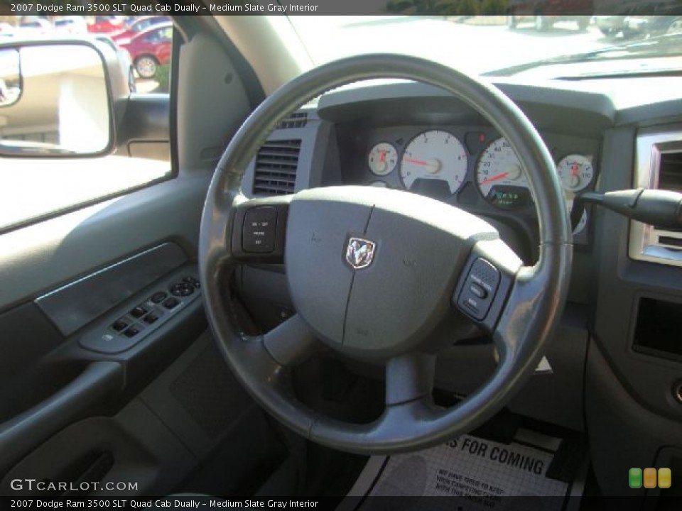 Medium Slate Gray Interior Steering Wheel for the 2007 Dodge Ram 3500 SLT Quad Cab Dually #53300073
