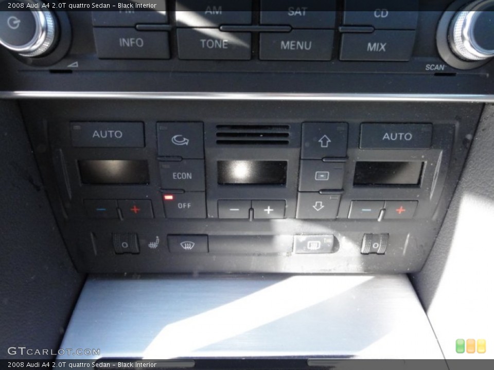 Black Interior Controls for the 2008 Audi A4 2.0T quattro Sedan #53300076