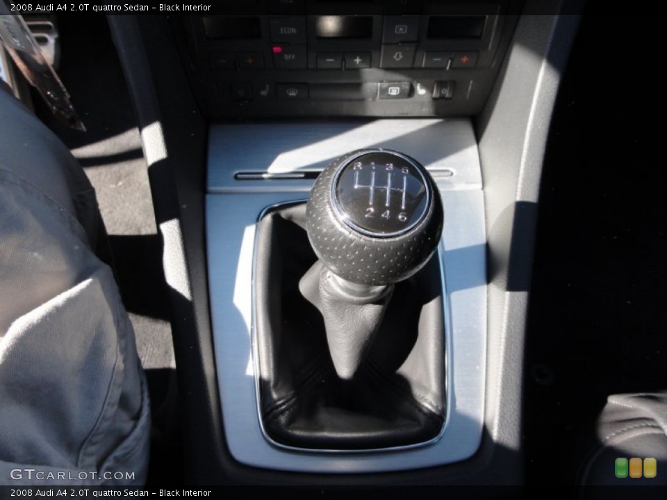 Black Interior Transmission for the 2008 Audi A4 2.0T quattro Sedan #53300091