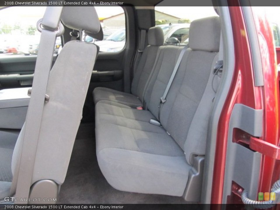Ebony Interior Photo for the 2008 Chevrolet Silverado 1500 LT Extended Cab 4x4 #53300445