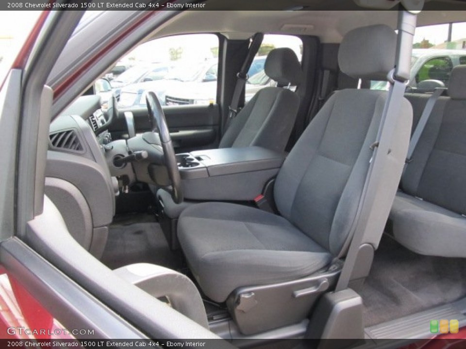 Ebony Interior Photo for the 2008 Chevrolet Silverado 1500 LT Extended Cab 4x4 #53300460