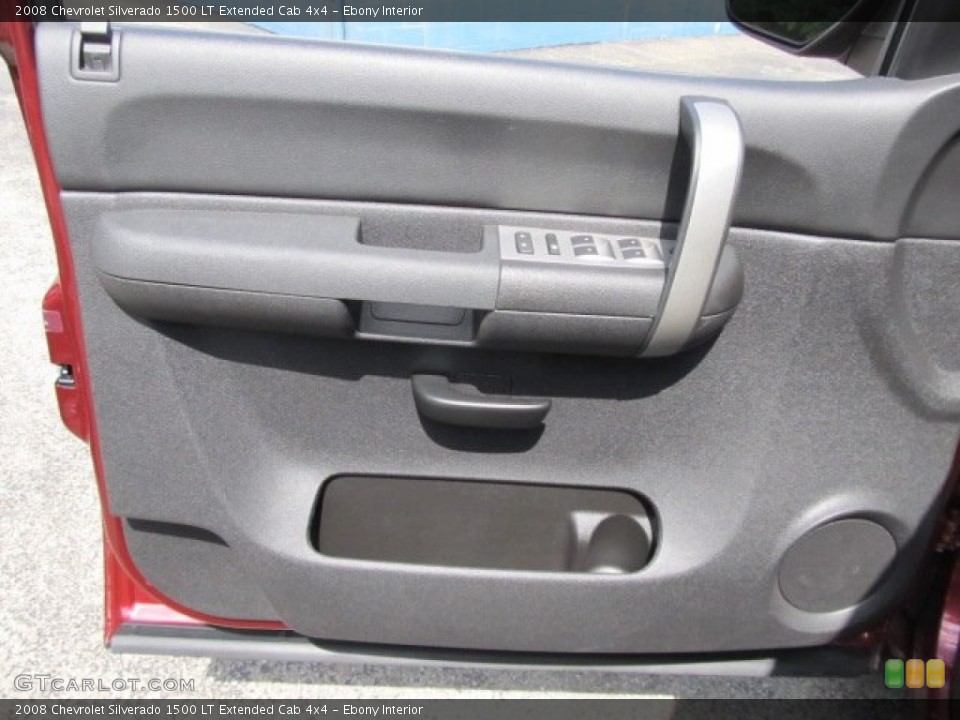 Ebony Interior Door Panel for the 2008 Chevrolet Silverado 1500 LT Extended Cab 4x4 #53300505