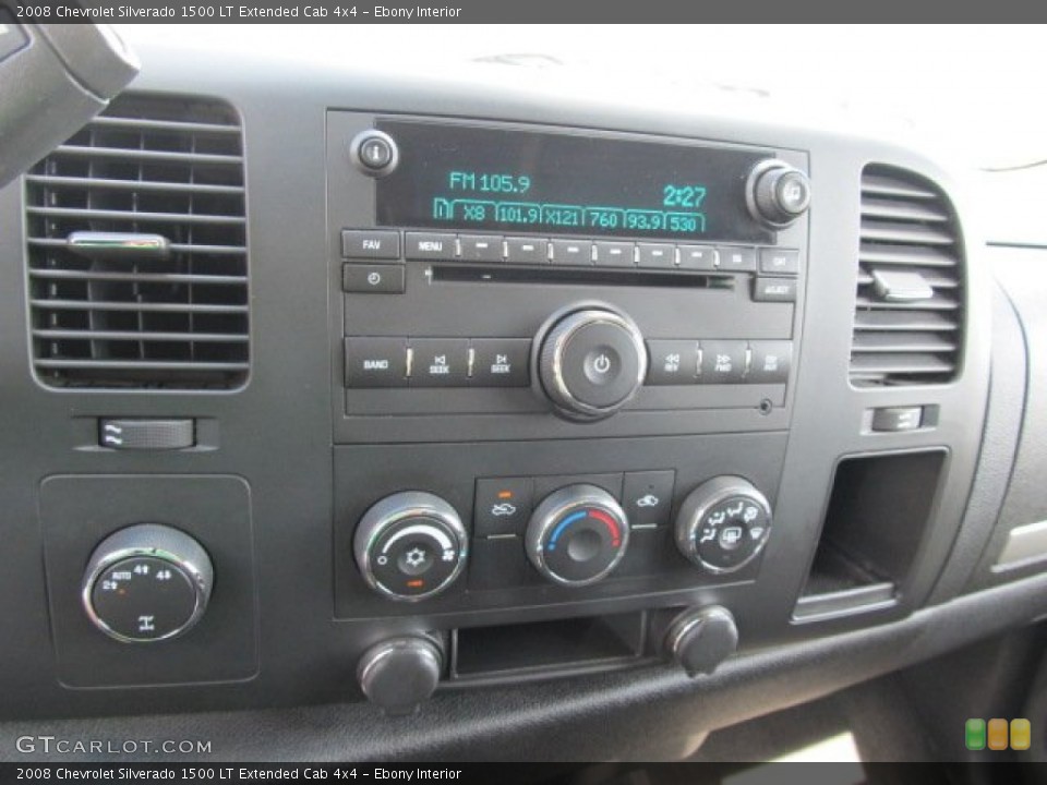 Ebony Interior Audio System for the 2008 Chevrolet Silverado 1500 LT Extended Cab 4x4 #53300538
