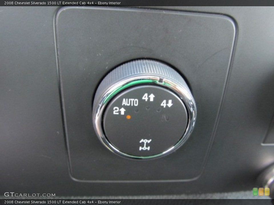 Ebony Interior Controls for the 2008 Chevrolet Silverado 1500 LT Extended Cab 4x4 #53300553