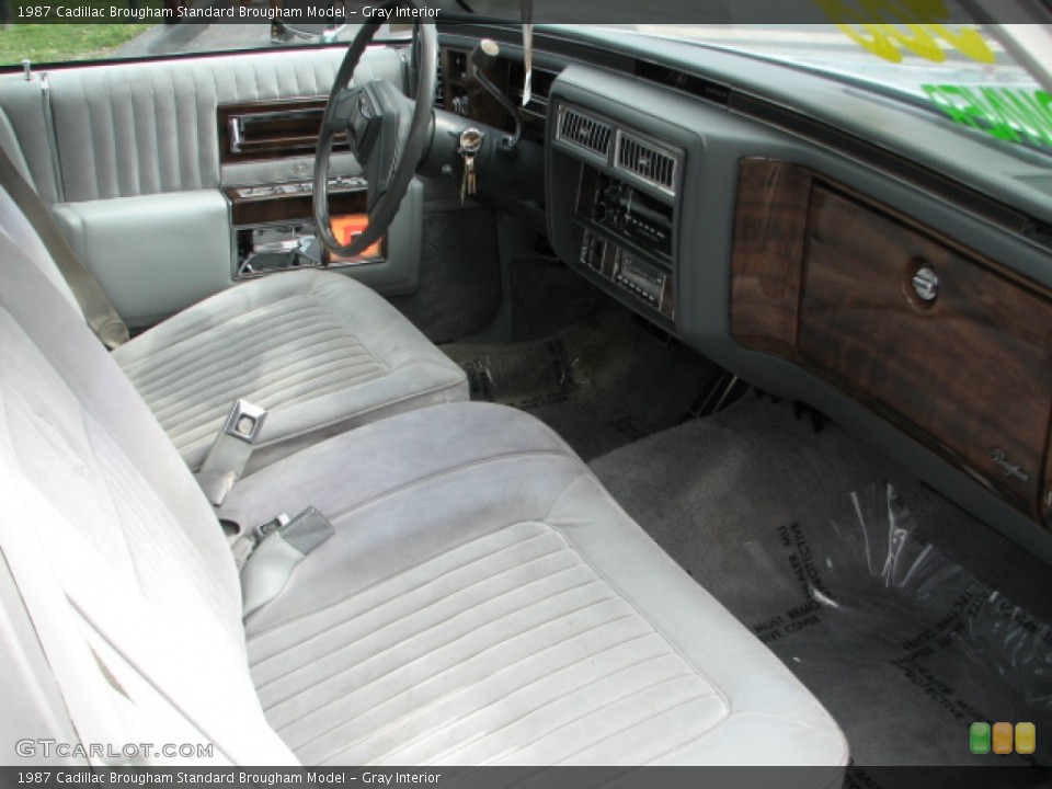 Gray Interior Photo for the 1987 Cadillac Brougham  #53301612