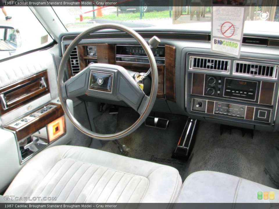 Gray Interior Dashboard For The 1987 Cadillac Brougham
