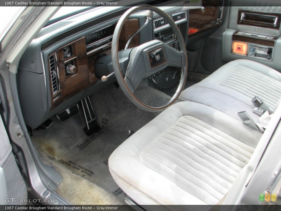 Gray 1987 Cadillac Brougham Interiors