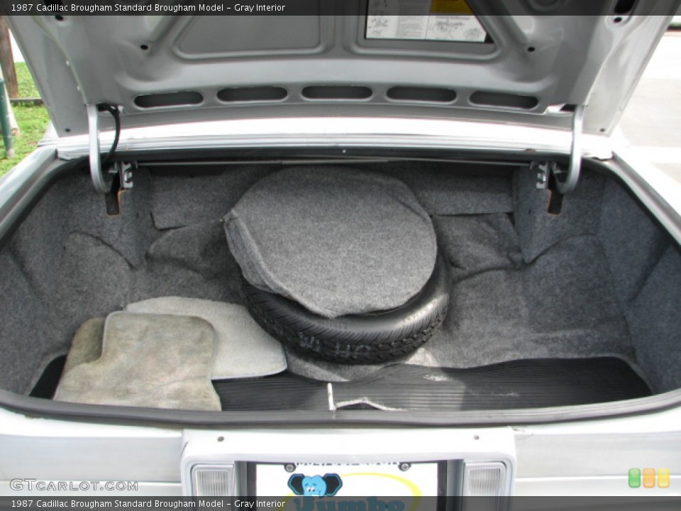 Gray Interior Trunk for the 1987 Cadillac Brougham  #53301747