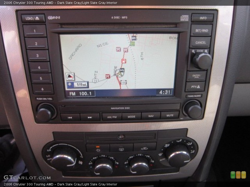 Dark Slate Gray/Light Slate Gray Interior Navigation for the 2006 Chrysler 300 Touring AWD #53304081