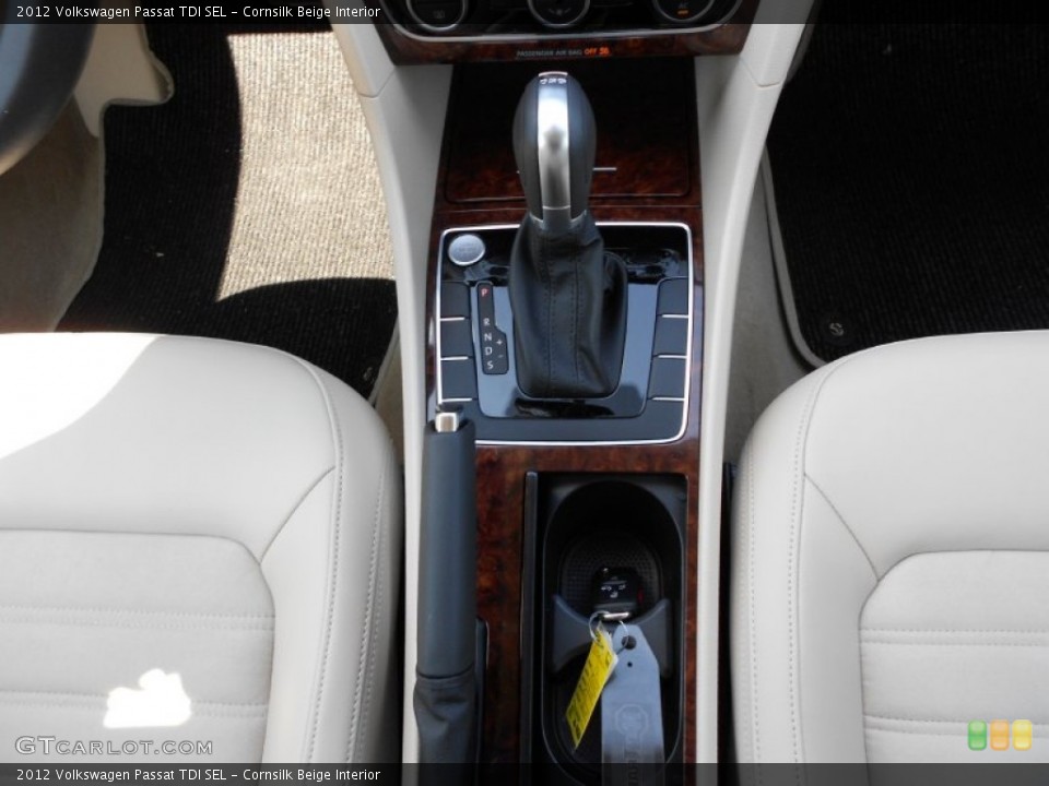 Cornsilk Beige Interior Transmission for the 2012 Volkswagen Passat TDI SEL #53304429