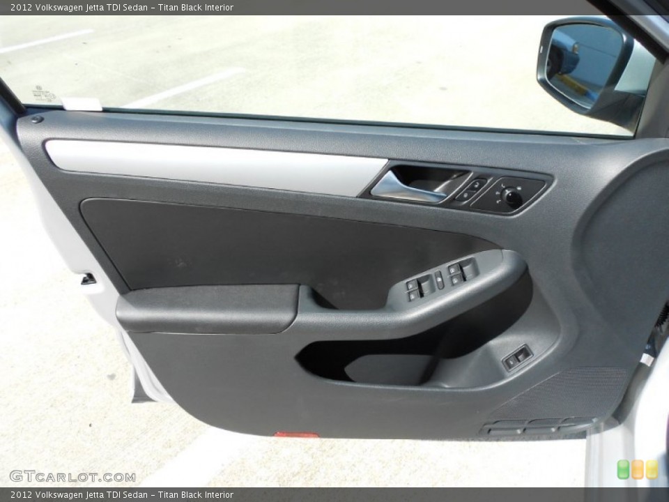 Titan Black Interior Door Panel for the 2012 Volkswagen Jetta TDI Sedan #53305023