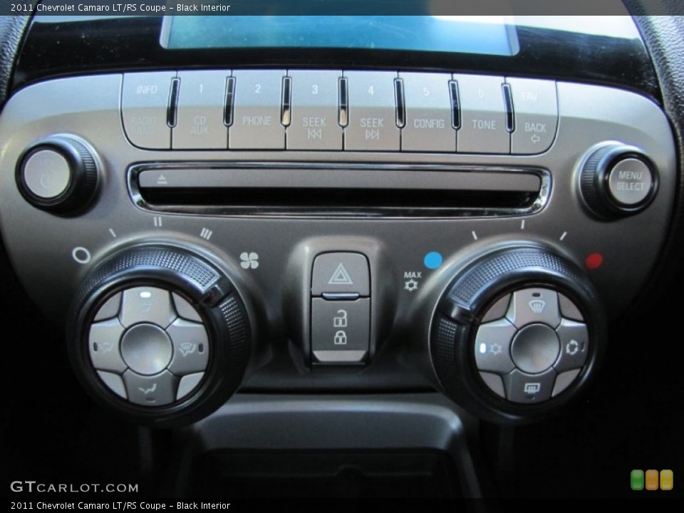 Black Interior Controls for the 2011 Chevrolet Camaro LT/RS Coupe #53305131