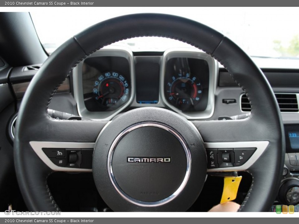 Black Interior Steering Wheel for the 2010 Chevrolet Camaro SS Coupe #53307165