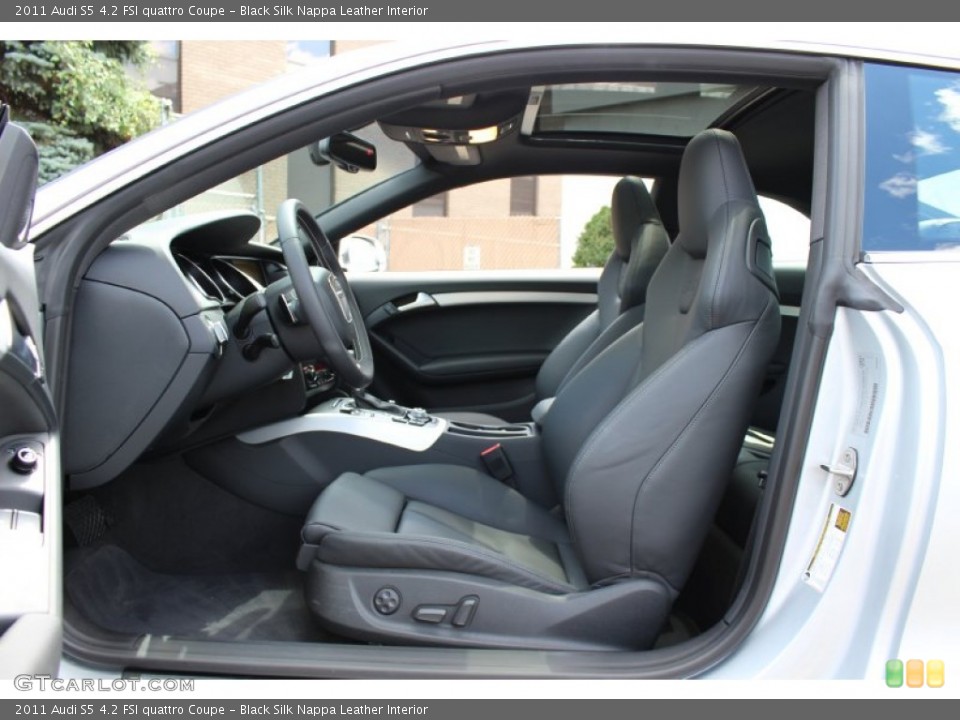 Black Silk Nappa Leather Interior Photo for the 2011 Audi S5 4.2 FSI quattro Coupe #53307612